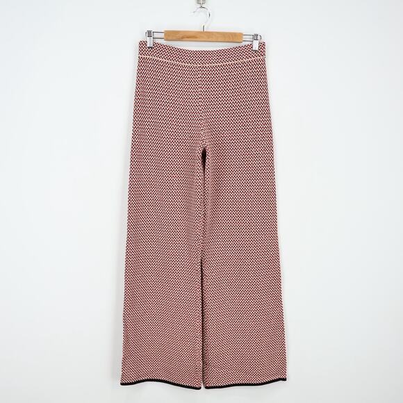 J.Crew Multicolored Sweater Pant Black Red Ivory Size Medium NWT - Picture 2 of 11